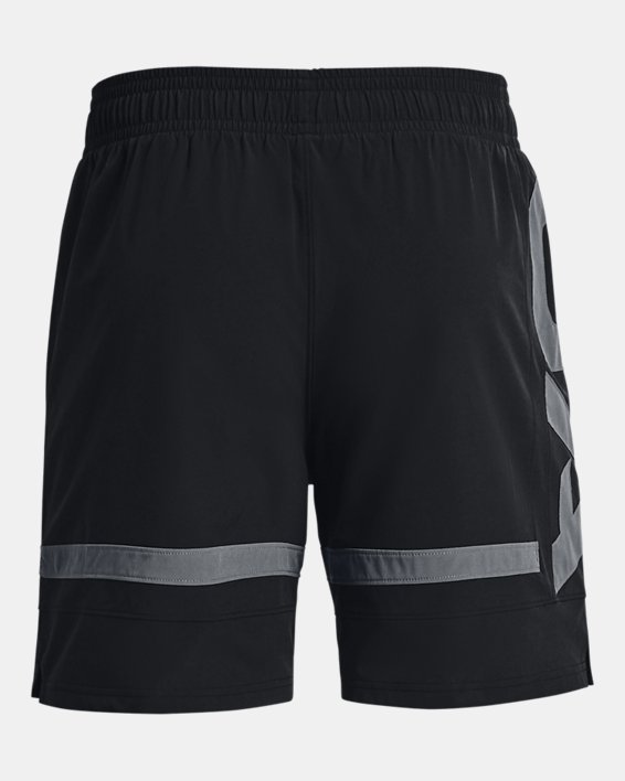 Men's UA Baseline Woven Shorts in Black image number 5
